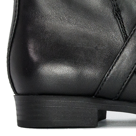 Botki Guess FL7FRZ LEA09 FLORIZA Black skórzane Czarne