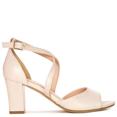 Sergio Leone women's Beige Pearl sandals