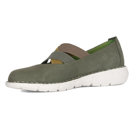 Maciejka Women's Leather Half Shoes Green