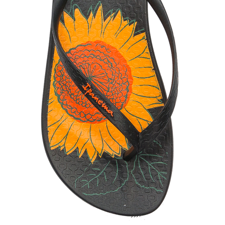 Ipanema Ant Temas XII Fem Black Yellow Orange flip-flops Slippers