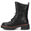 Filippo Leather Lace-Up Boots On Platform Black DBT7263-25-BK