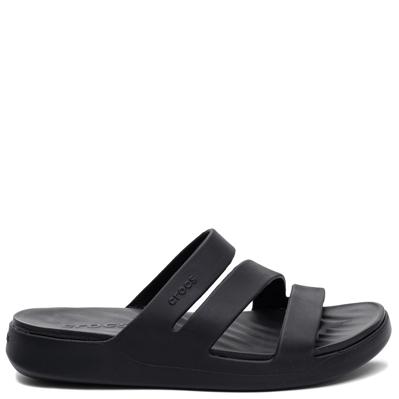 Crocs Getaway Triple Strap Slide Women's Sandals Lightweight Black 209587-001