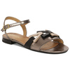 Maciejka Women's Leather Sandals Black Gold