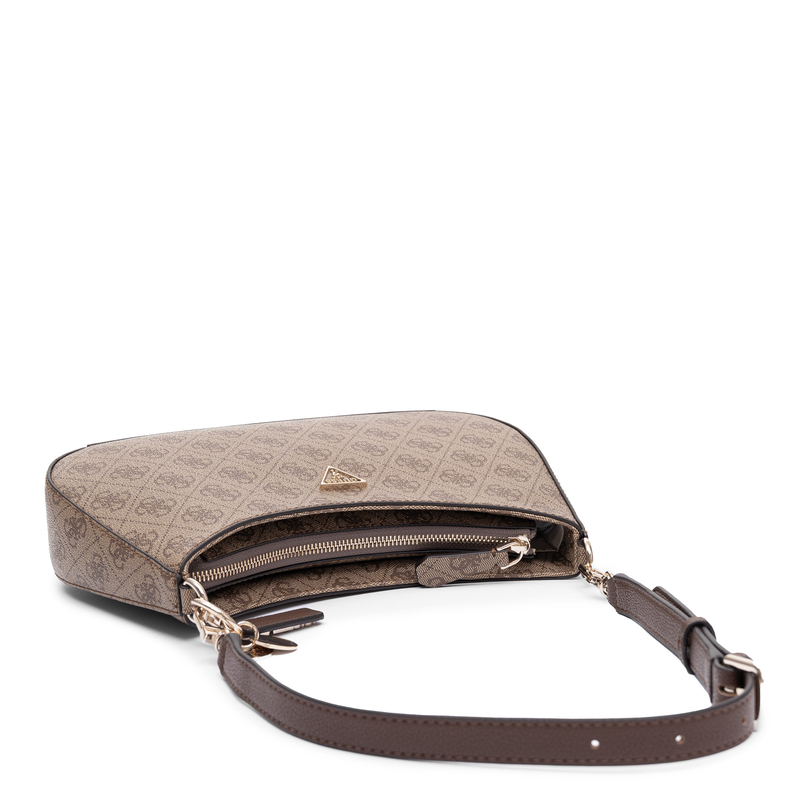 Guess Elegant Shoulder Baguette Bag with 4G Monogram Pattern Beige HWBG9672180-BEIGE