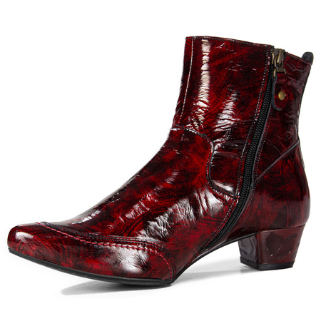 Maciejka Women's Red Pattented Leather Boots