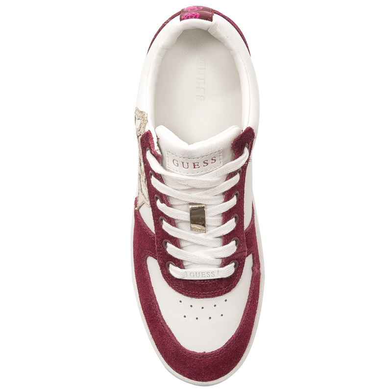Guess Sneakersy damskie na platformie SIDNY BURGU