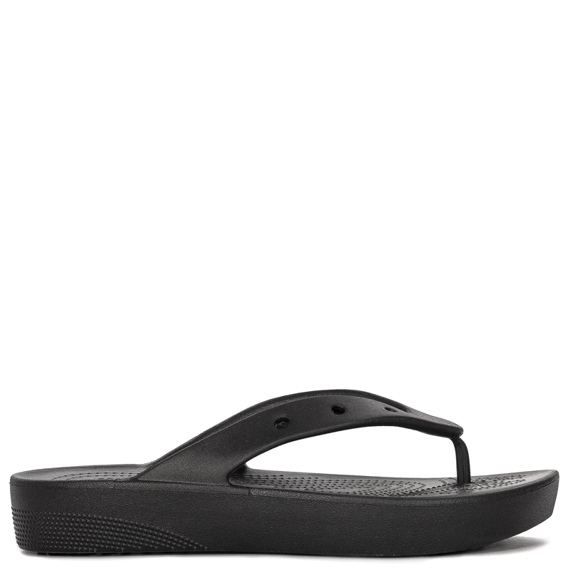 Crocs Women Slides Black Platform Flip