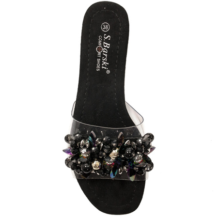S.Barski Women's Slides Black