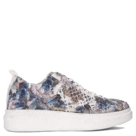 Artiker 52C2484 Blue and White Flat Shoes
