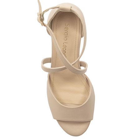 Sergio Leone Women's Gold Sandals