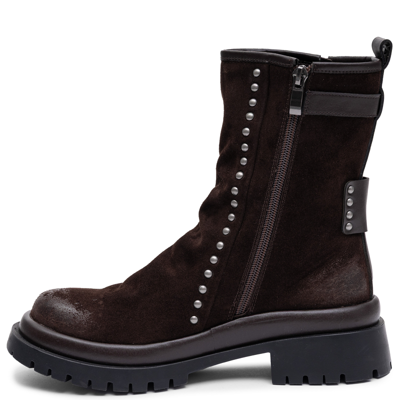 Maciejka Women's Leather Ankle Boots Comfortable Flat Brown K7727-02/00-7