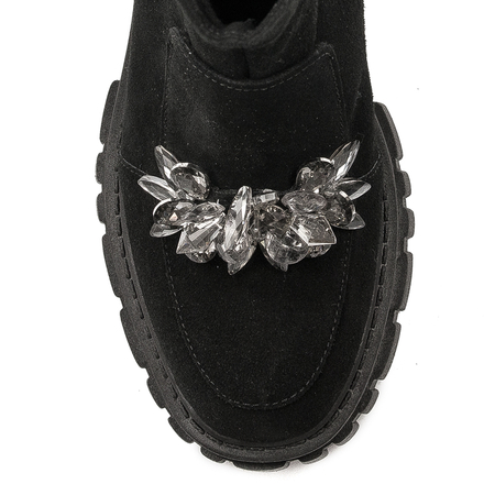 Maciejka Black Suede Women's Boots