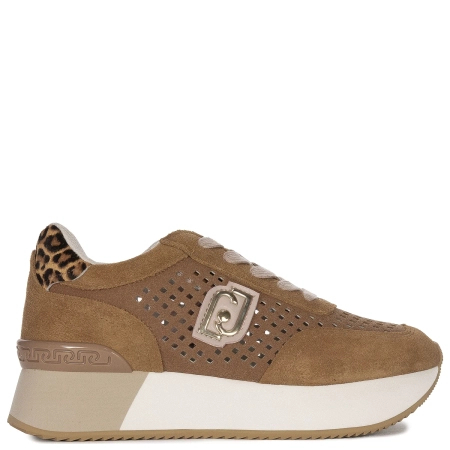 Liu Jo Sneakersy Damskie Na Platformie Brązowe