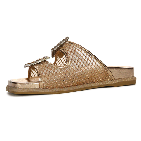 Laura Vita Women's Flip Flops Gold