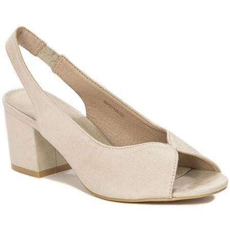 Filippo Sandały damskie na słupku Gold złote