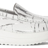 Artiker White & Silver Women's Flat Shoes