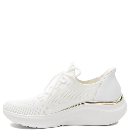 Skechers Bobs Sport Slip-ins Platform Sneakers White 117617-WHT
