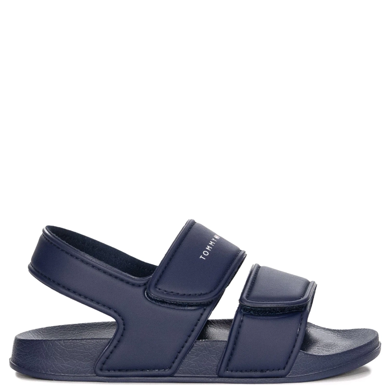 Tommy Hilfiger Sandały Dziecięce Na Rzepy Niebieskie