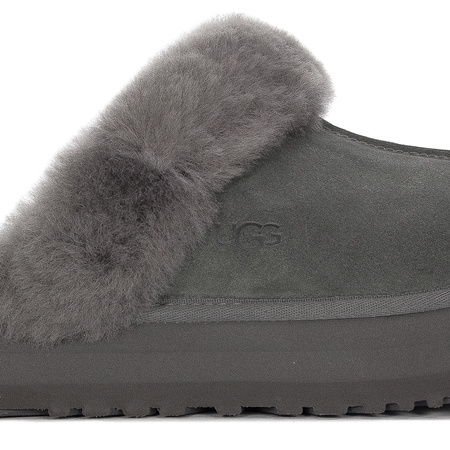 UGG Kapcie damskie na platformie Disquette Charcoal