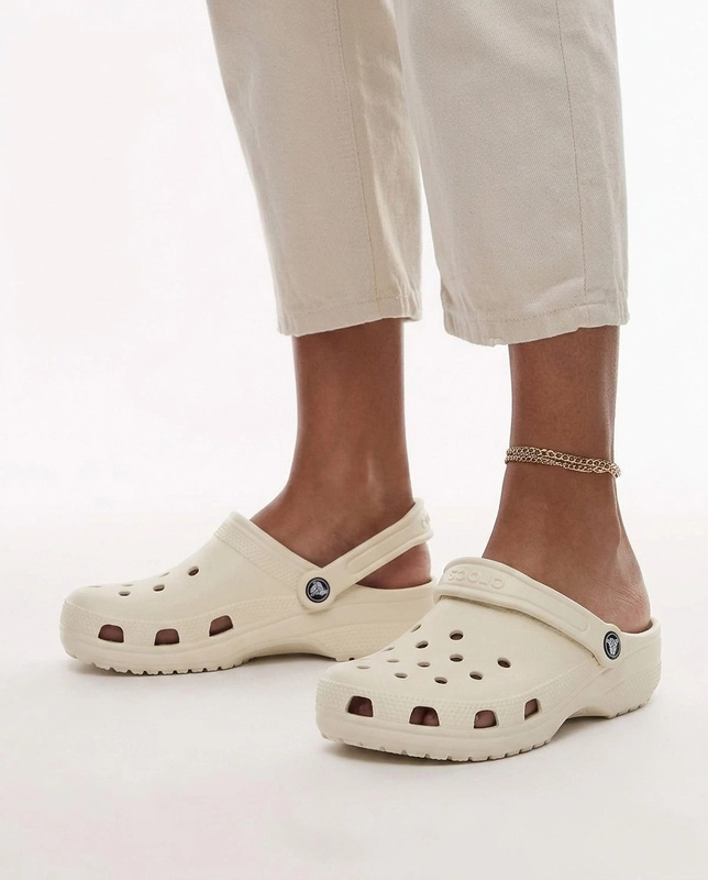 Crocs Klapki damskie Classic Bone beżowe