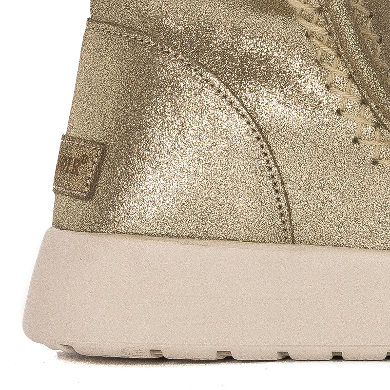 CAFENOIR Women's leather ankle boots ORO golden