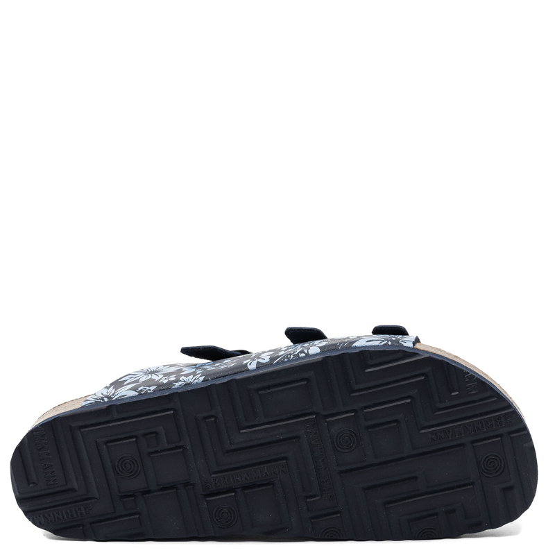 Dr. Brinkmann Klapki Damskie W Kwiaty Granatowe Novelda 700877-05