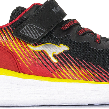 Kangaroos Sneakersy półbuty dziecięce chłopięce Jet Black/Fiery Red
