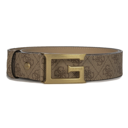 Guess Women's Latte Logo Beige Belt