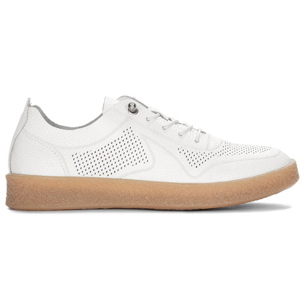 Sergio Leon Women's Loafers White Shoes