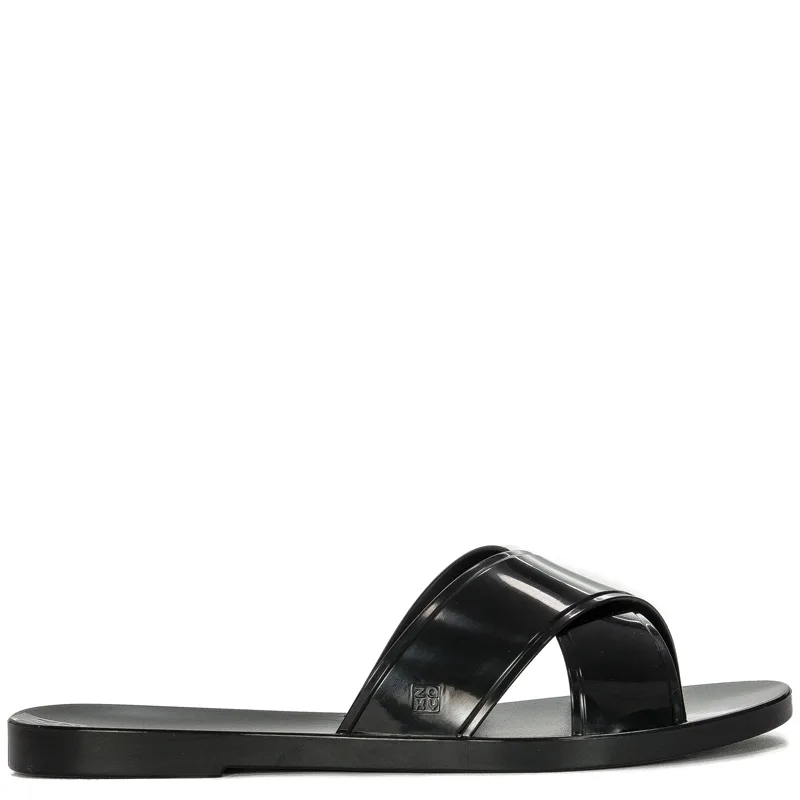 Zaxy Klapki damskie Unica Slide AD Black Czarne