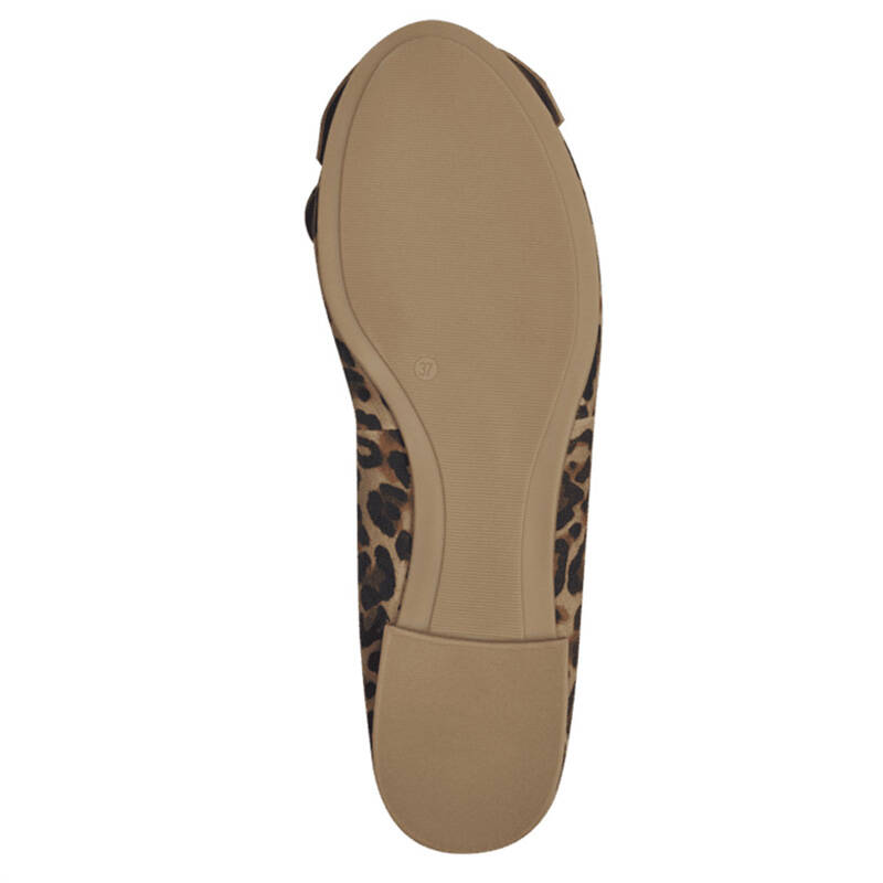 Tamaris Baleriny Skórzane Leopard