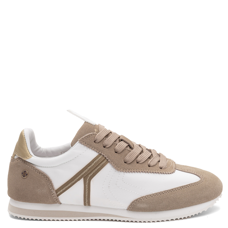 Maciejka Leather Lace-Up Sneakers White Beige M7355-04/00-7