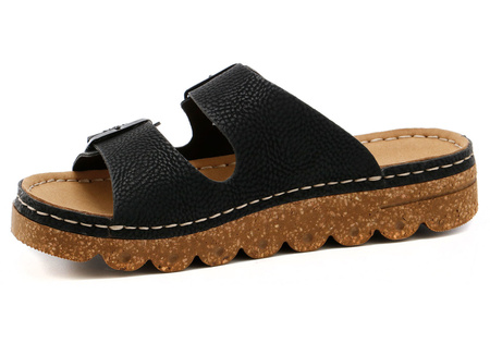 Rieker Women's Flip Flops Black 