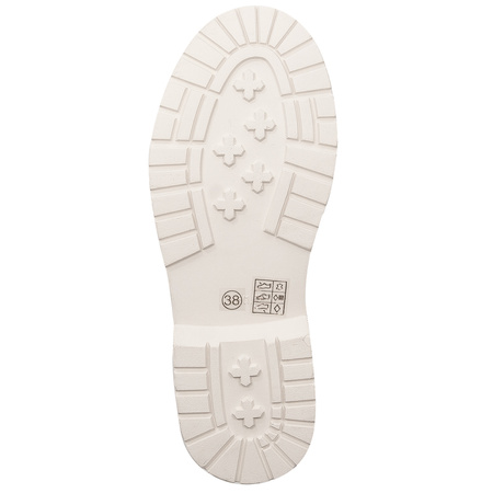 GOE Women's warm leather white boots