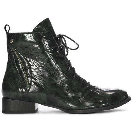 Maciejka Women's Green Pattented Leather Boots