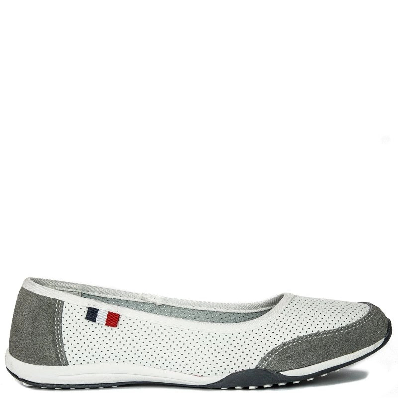 Filippo DP142-22 WH GR White/Grey Ballerina