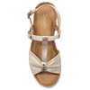 Maciejka Beige and Gold Sandals