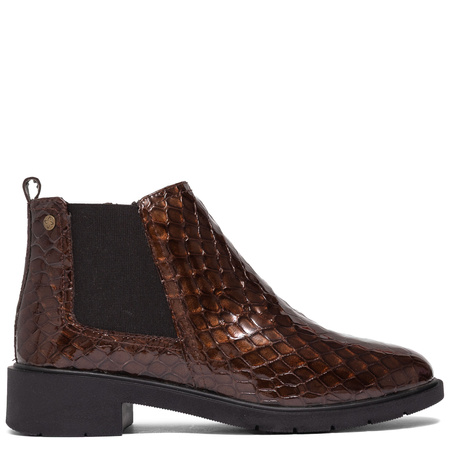 Maciejka Women's Patent Leather Ankle Boots, Brown