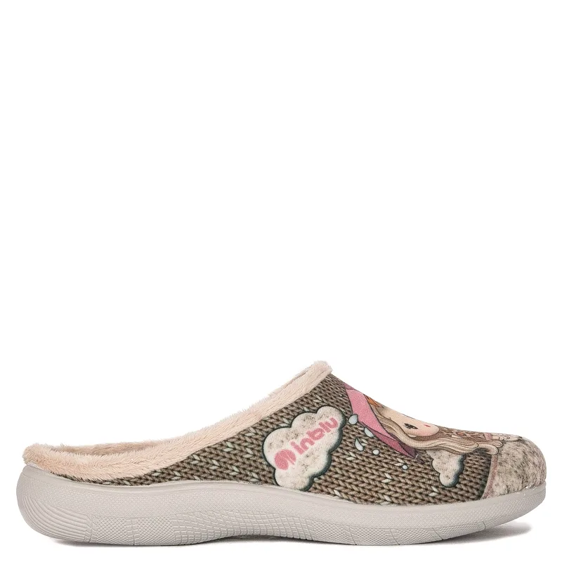 Inblu Women's Slippers Beige