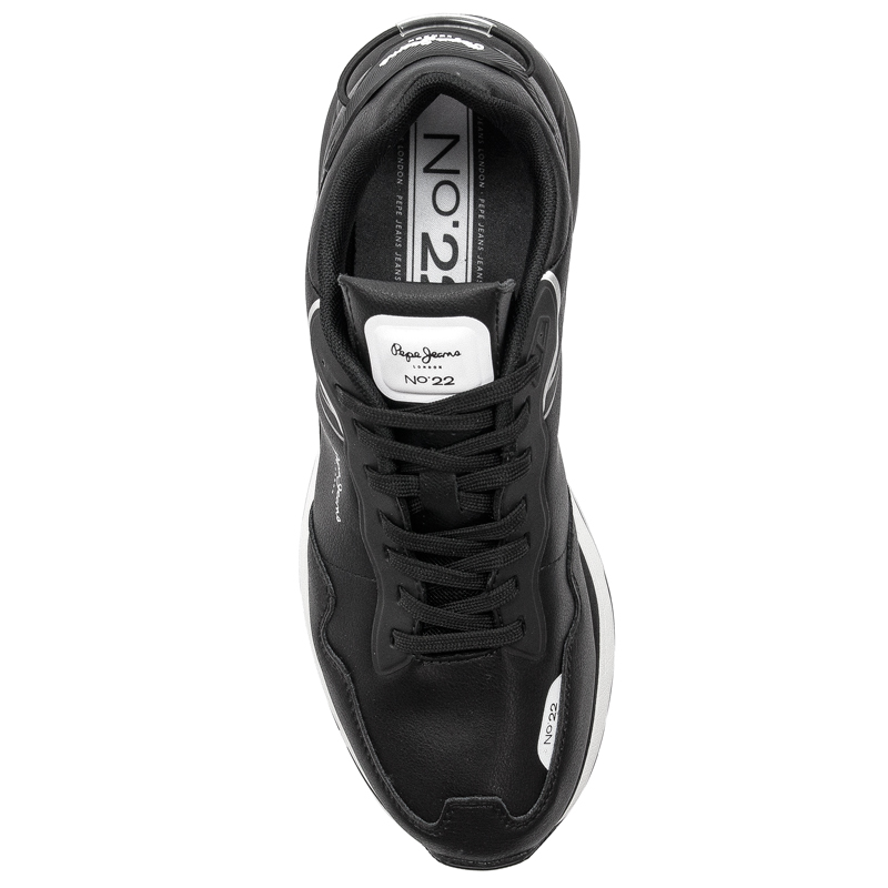 Pepe Jeans Sneakersy buty męskie Black Bass M czarne