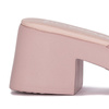 Wonders Women's leather mules Wild V Rosa