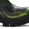 Maciejka Black- Green Lace-Up Boots