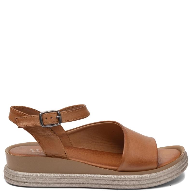 Maciejka Fashion Leather Wedge Sandals Comfortable Ginger L7629-29/00-1