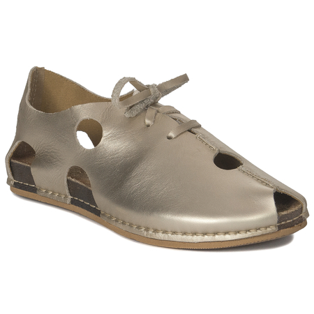 Maciejka Gold Leather Sandals