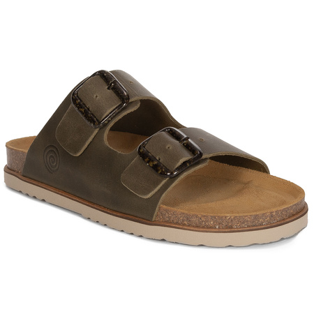 Dr. Brinkmann Women's Olive Flip Flops