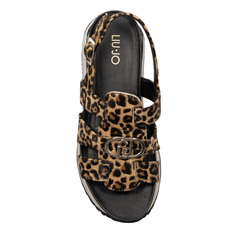 Liu Jo Sandały Damskie Na Platformie Leopard
