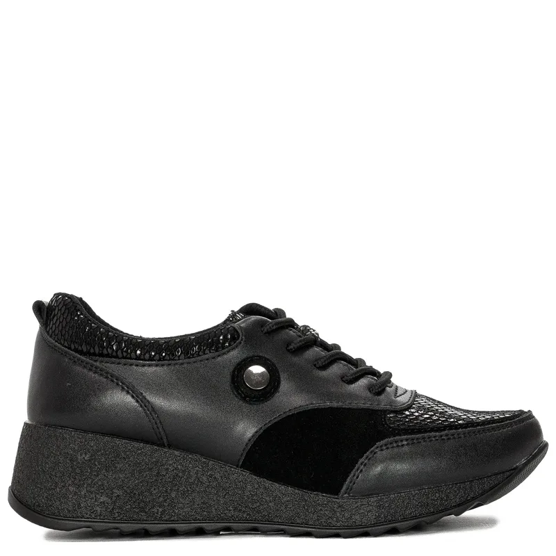 Sokolski GS J21-156 Black Flat Shoes