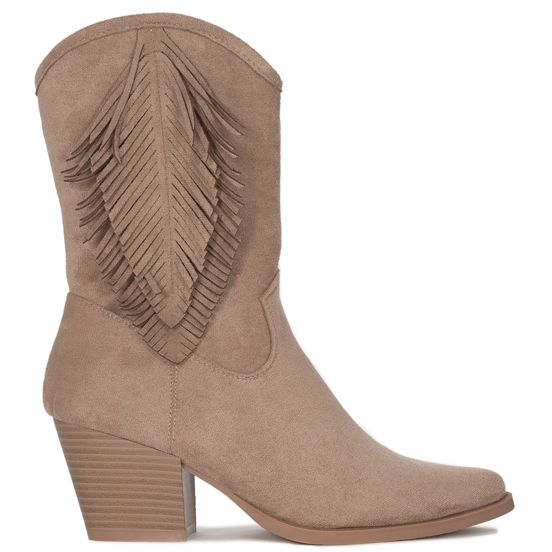 S.Barski Women's beige insulated boots