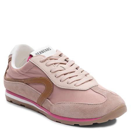 Verbenas Suede Lace-Up Sneakers Pink 9002451069ANT