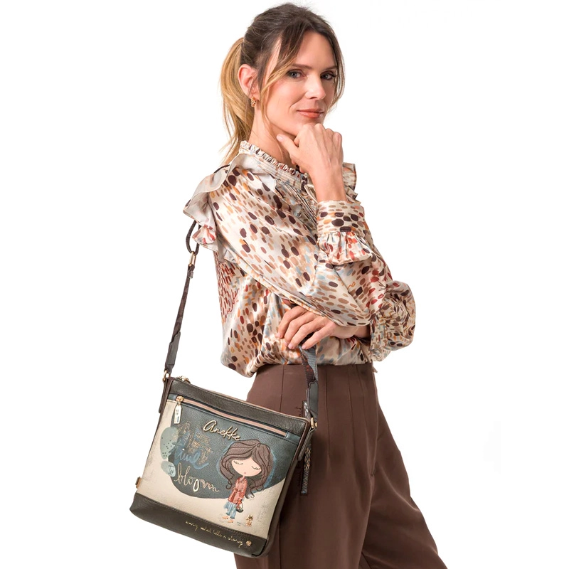 Anekke Time To Bloom Crossbody Bag Embroidered Multicolored 43703-069